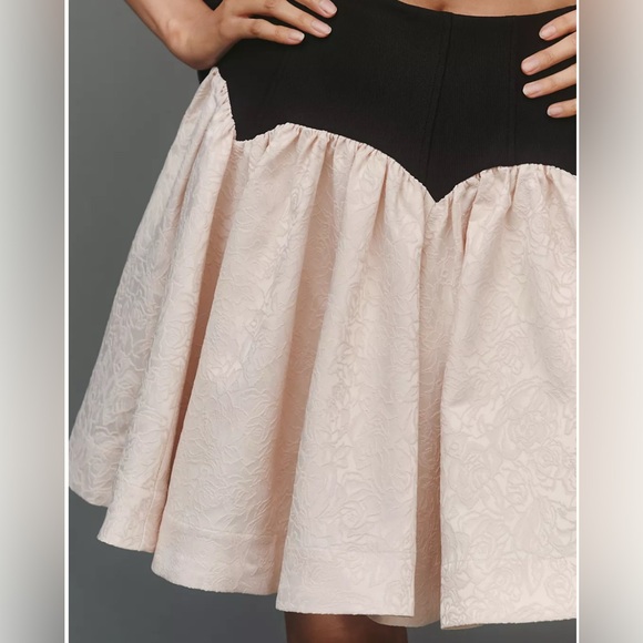 Maeve Basque-Waist Knit Jacquard Mini Skirt size s - Picture 9 of 9